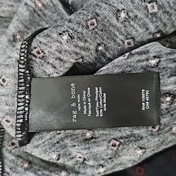 NWT Rag & Bone Julien Geo Shaw Paneled Long Sleeve - Picture 7 of 7